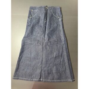 Vintage Jukebox Women's Blue Denim Skirt Size 5/6 90s Y2K